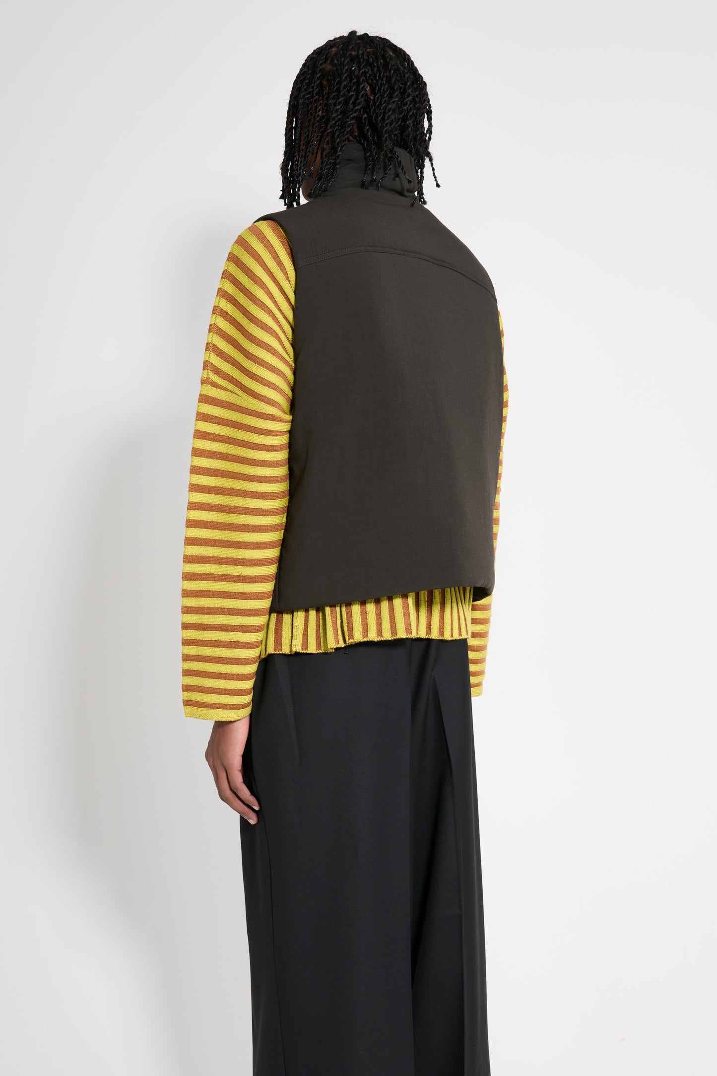 Lemaire Wadded Gilet Dark Espresso