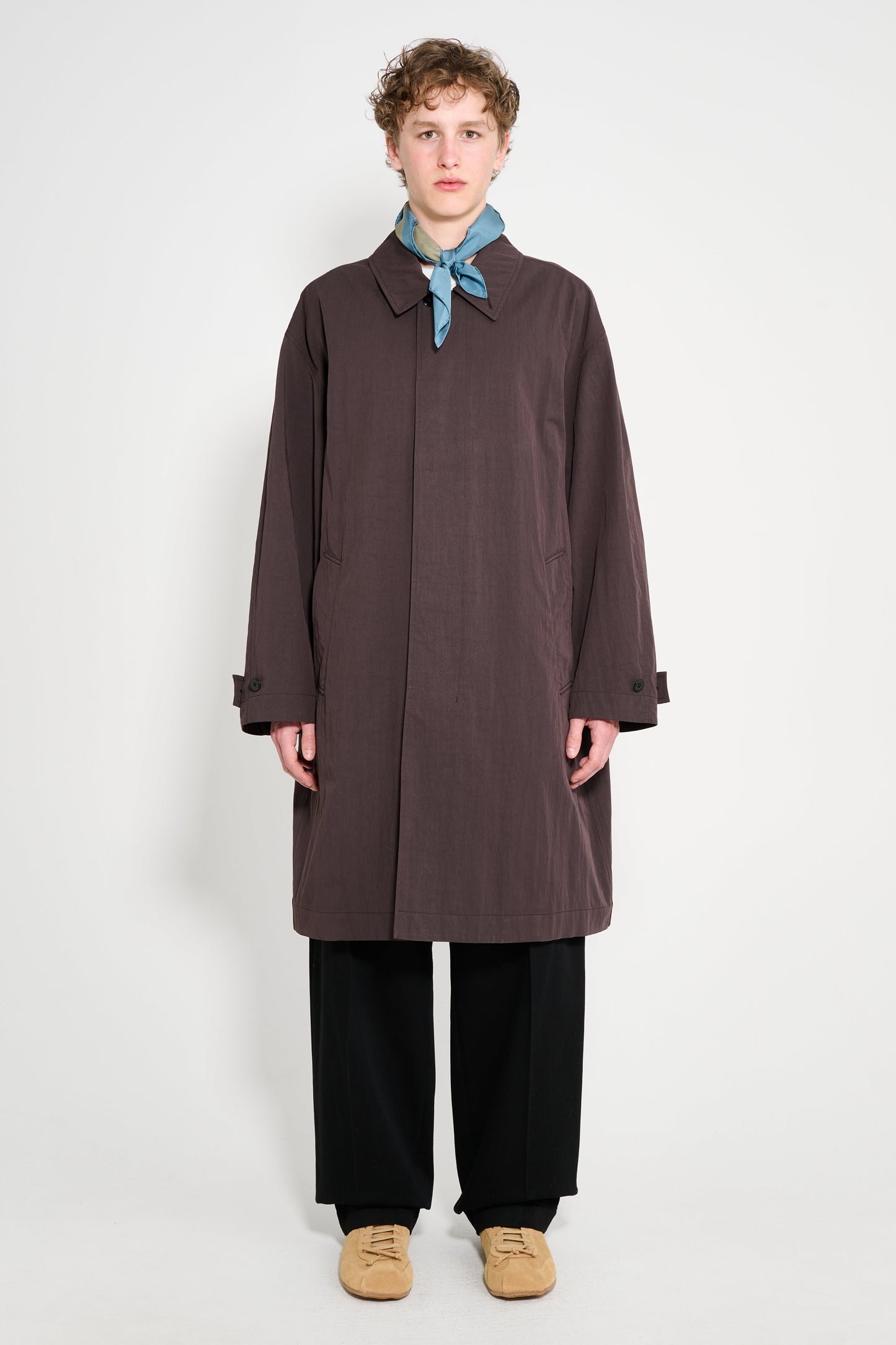 Lemaire Car Coat Dark Chocolate