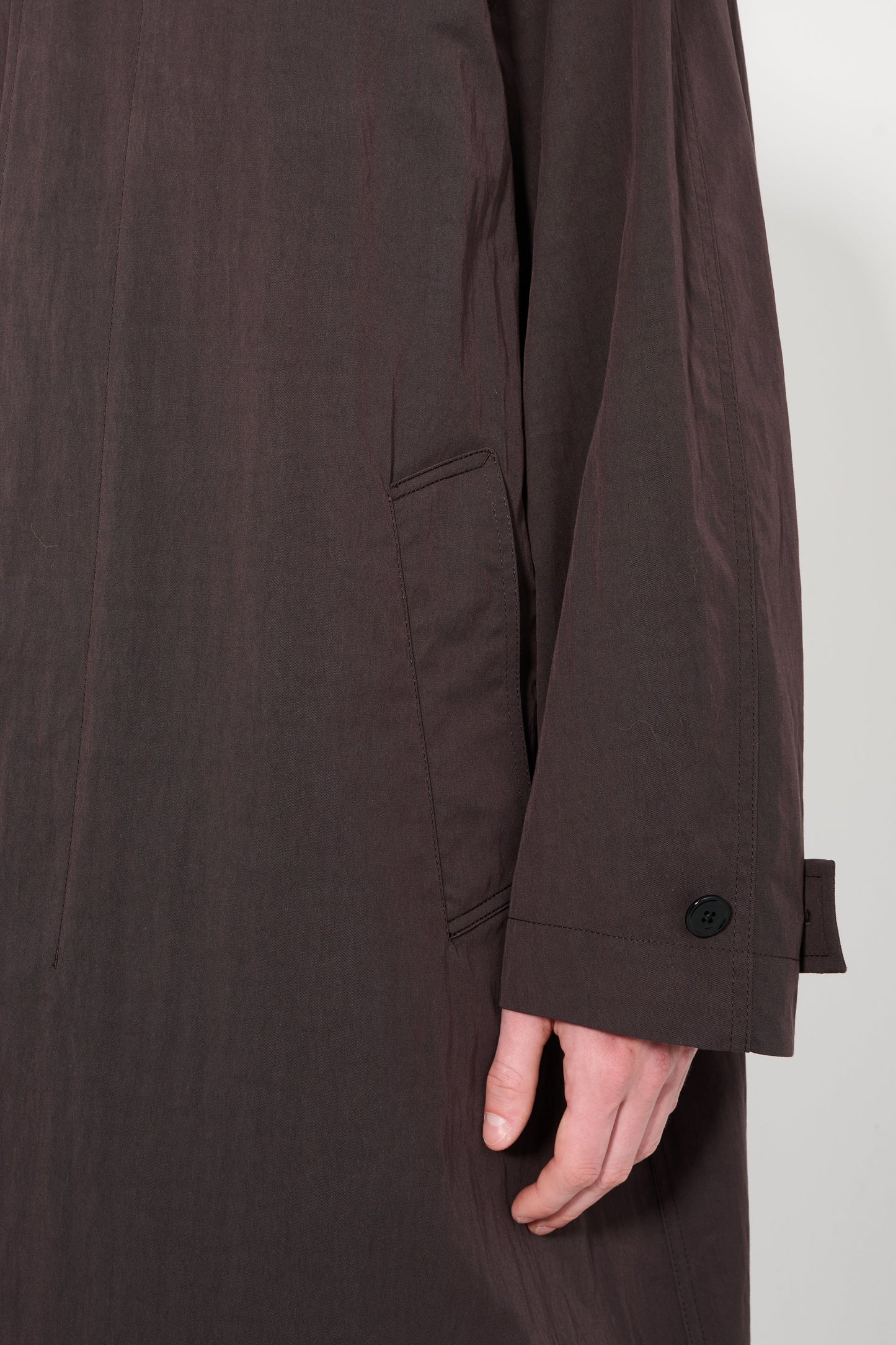Lemaire Car Coat Dark Chocolate