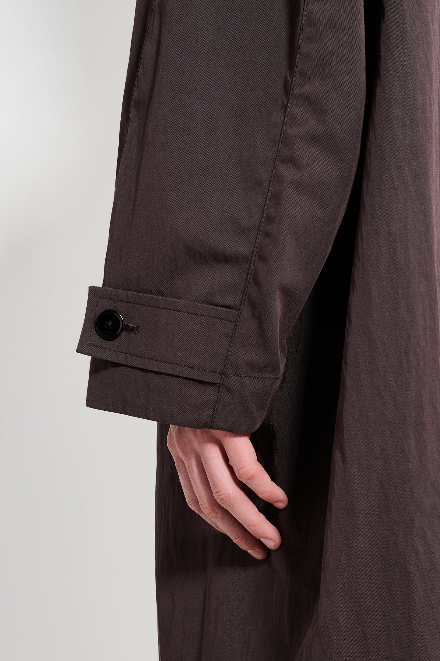 Lemaire Car Coat Dark Chocolate