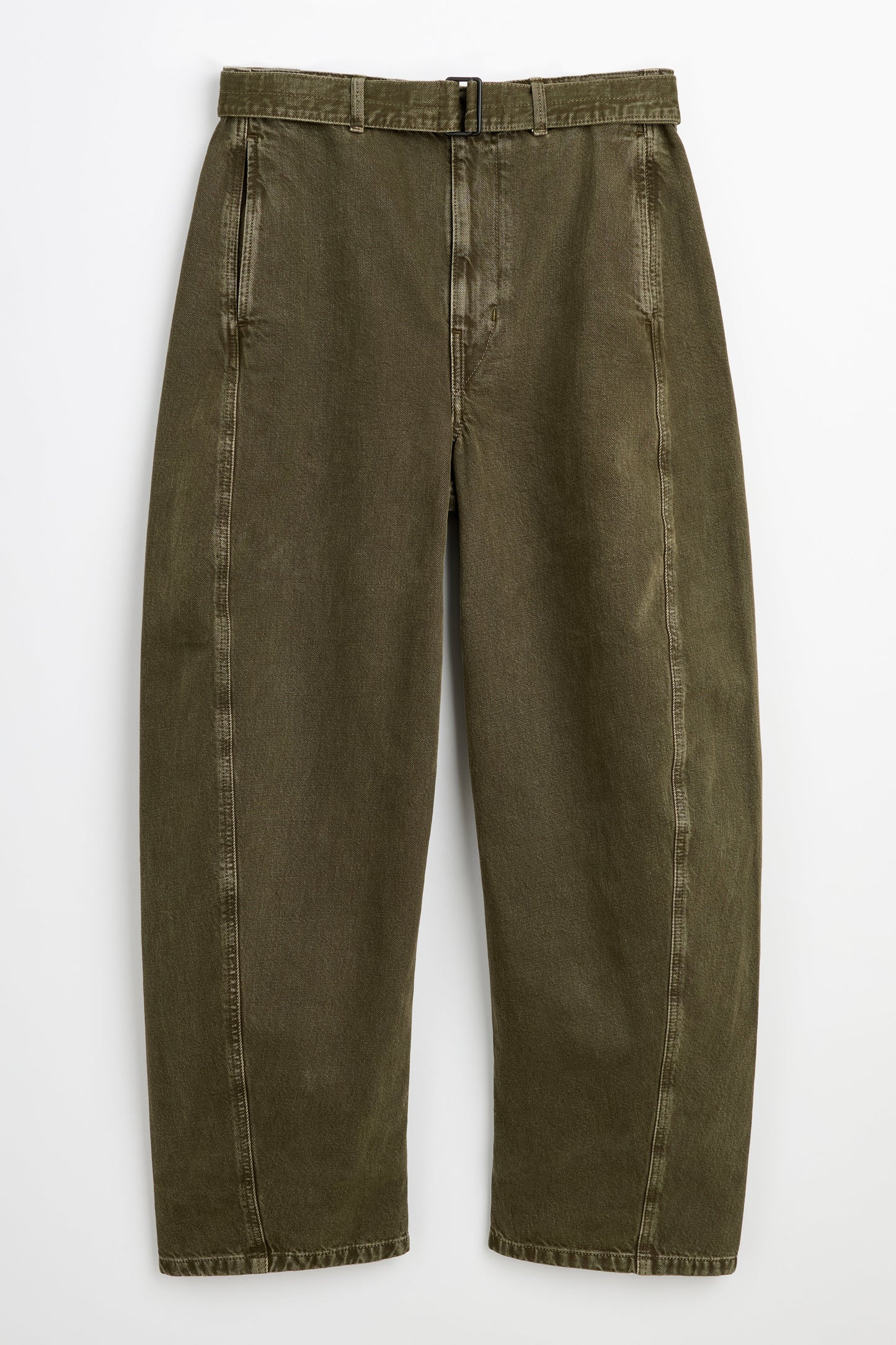 Lemaire Twisted Belted Pants Moss Green