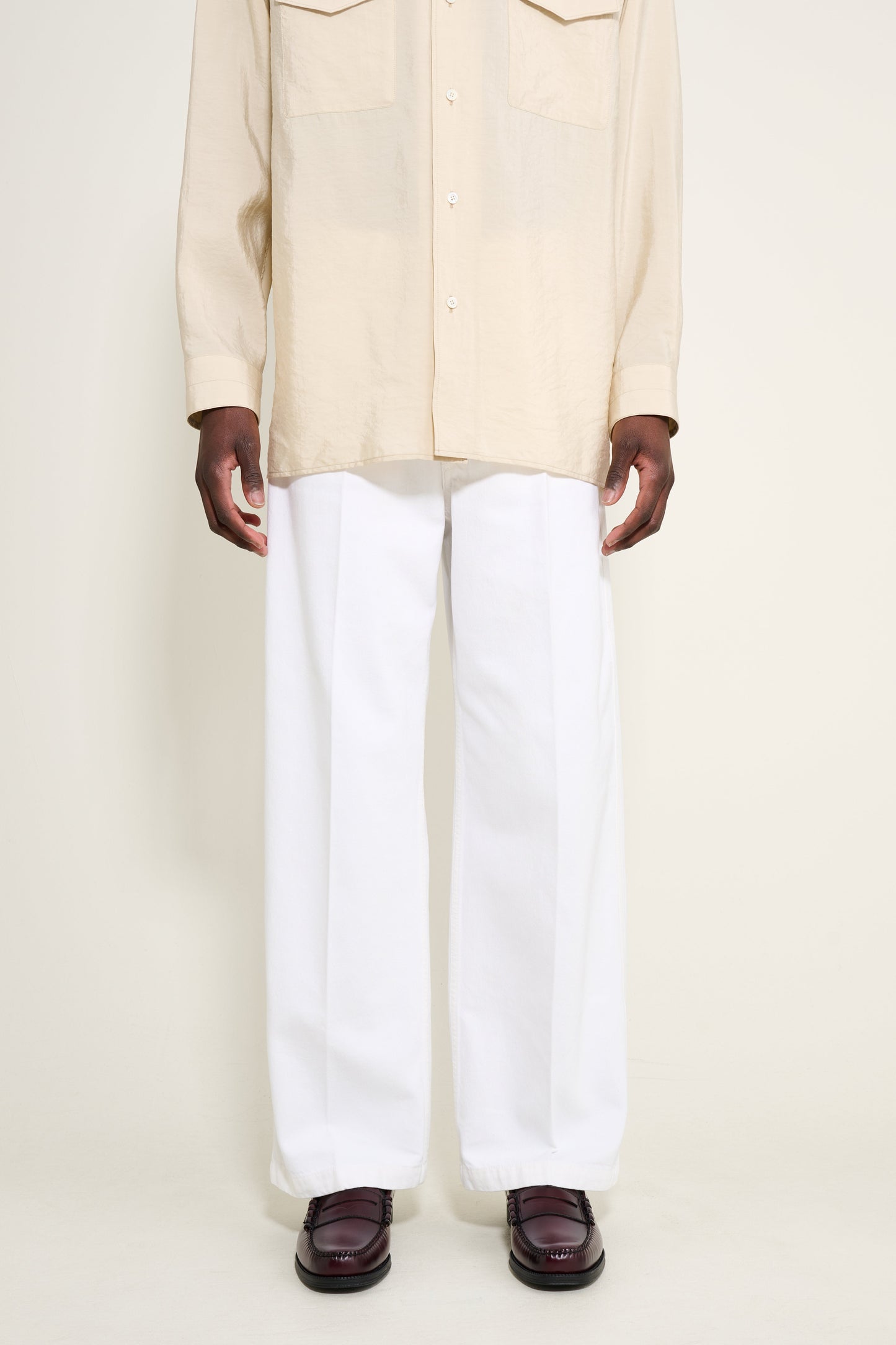 Lemaire Wide Pants Milk