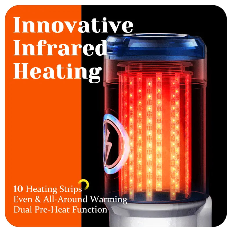 Leten - ThermoPod Pro - Infrared Heated Thrusting Male Masturbator 550 Thrusts/min Automatic Realistic Warming Stroker