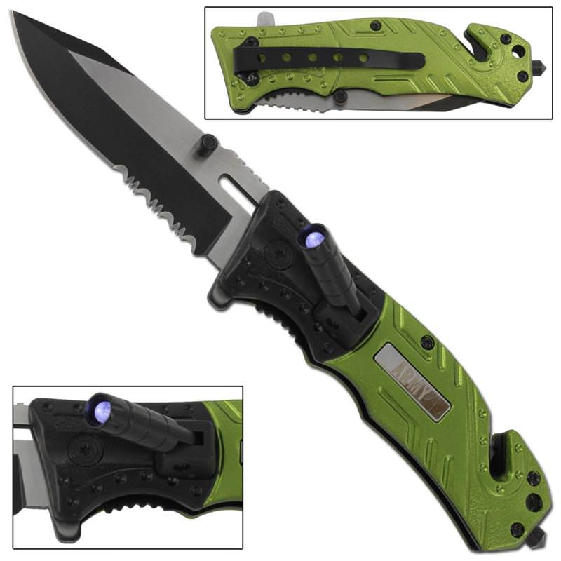 Lethal Defender Army Spring Assist Knife - TOPHATTER'S ARMORY DEALS