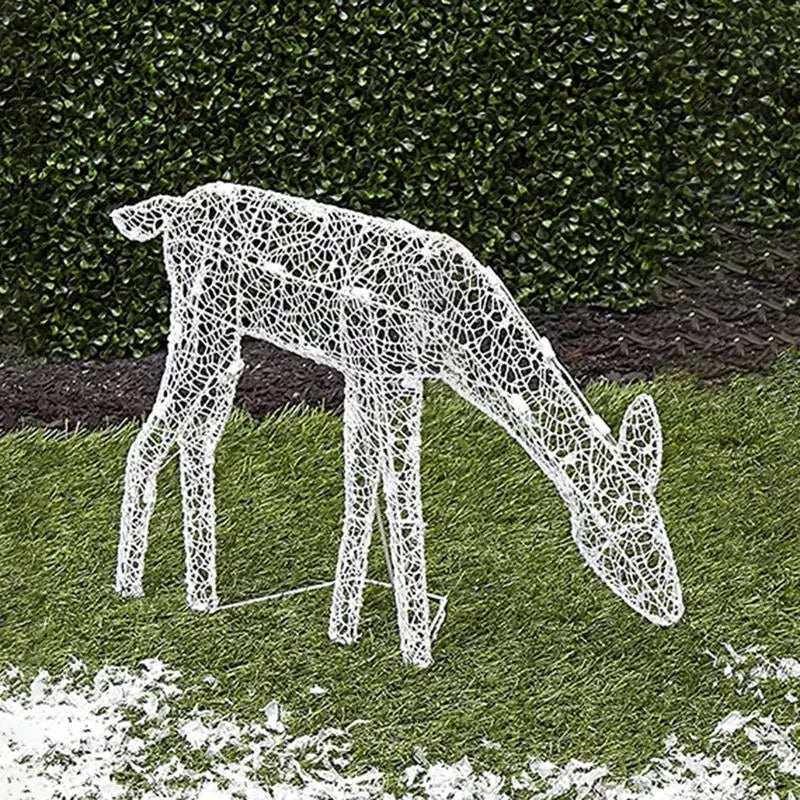 Lighted Christmas Deer Reindeer Family with LED Lights