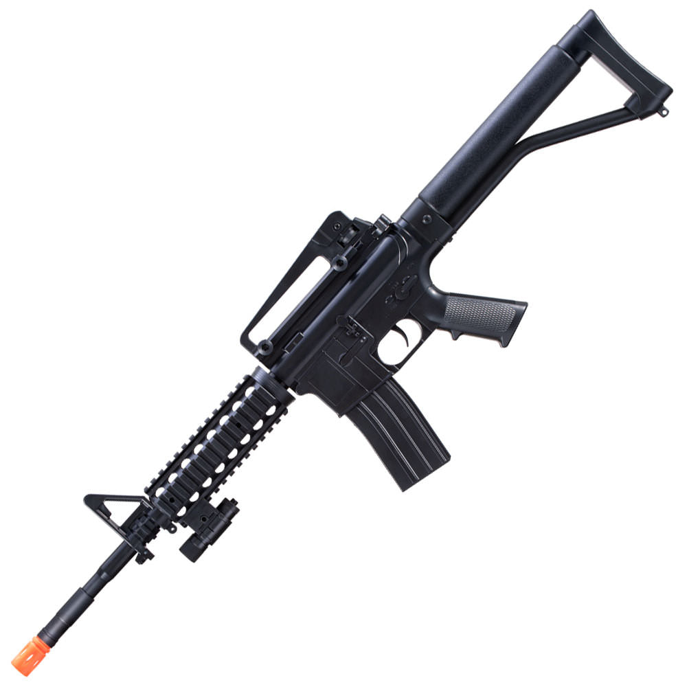 M-16A Spring Powered Airsoft Rifle with 2 Magazines and 2 Stocks - TOPHATTER'S ARMORY DEALS