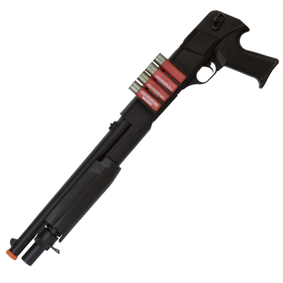 M183A1 Tactical Pump Action FPS-380 Spring Airsoft Shotgun - TOPHATTER'S ARMORY DEALS