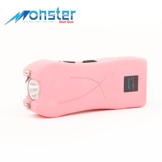 5 Million Volts Rechargeable Mini Compact Pink Stun Gun with LED Light