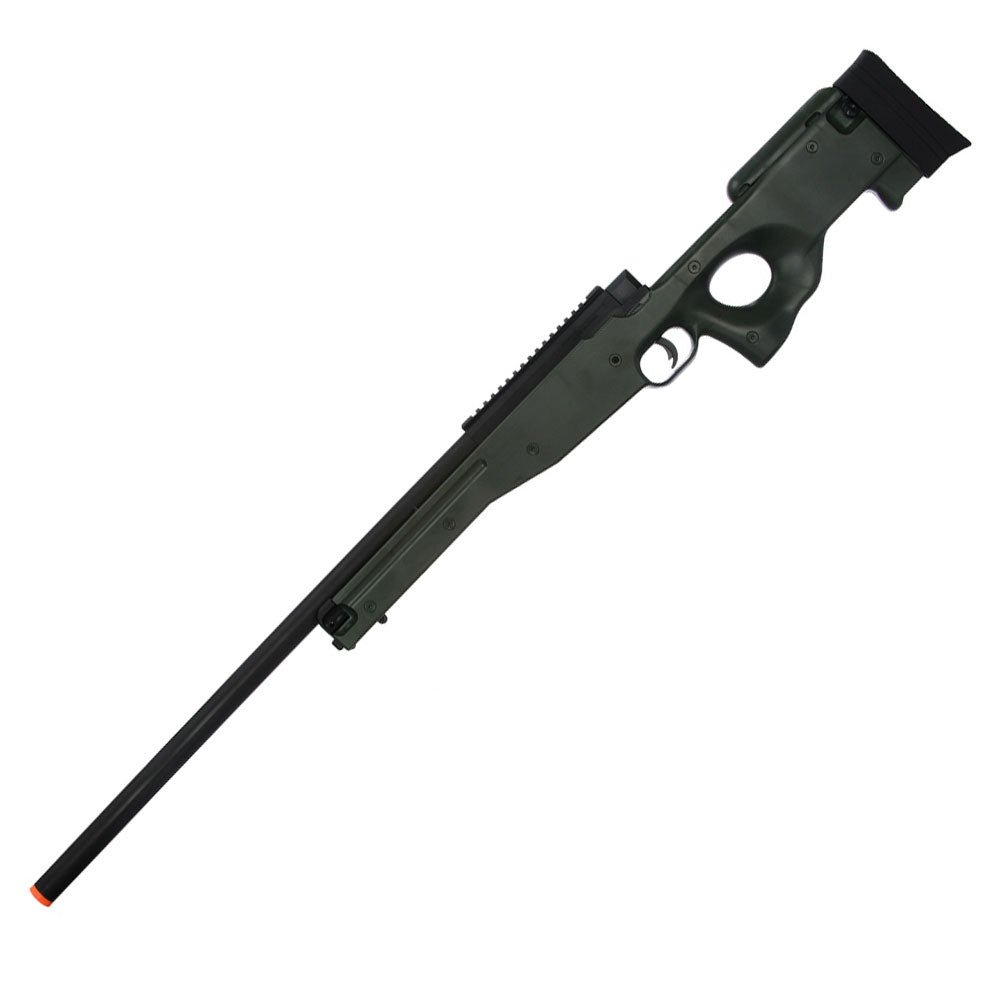 M96G L96 Bolt Action Spring Sniper Airsoft Rifle FPS 490 Military Green - TOPHATTER'S ARMORY DEALS