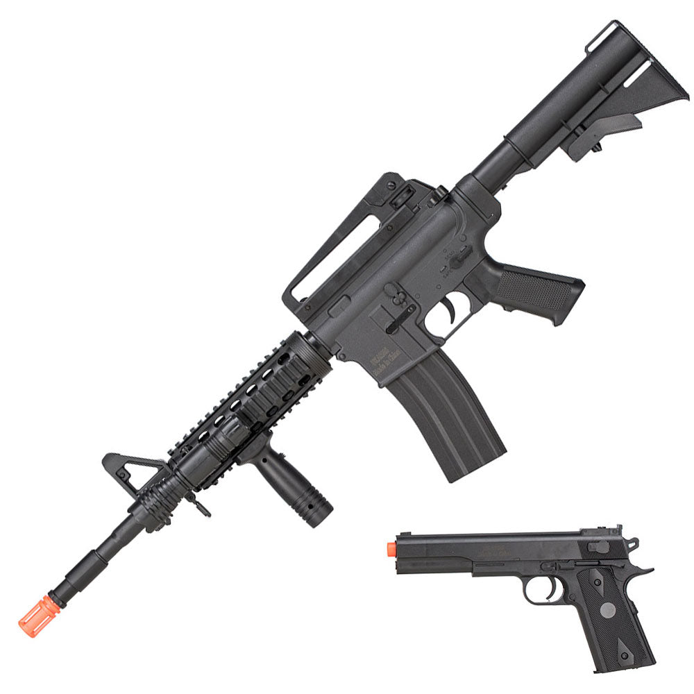 M9902 M4 Spring AIrsoft Rifle and M1911 Pistol Combo - TOPHATTER'S ARMORY DEALS