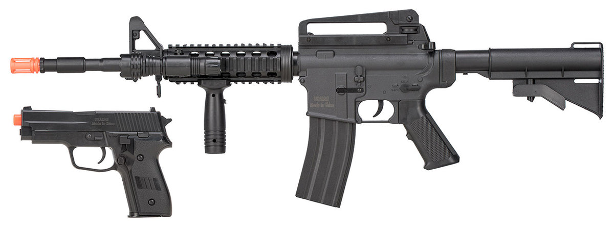 Vigor 9003 M4 Spring Airsoft Rifle and P228 Pistol Combo - TOPHATTER'S ARMORY DEALS