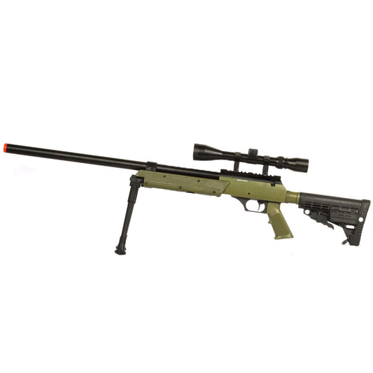 WellFire SPEC-OPS MB13D APS SR-2 Metal Sniper Rifle with Scope & Bipod