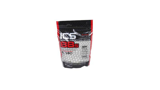 ICS Competition Grade 6mm .20g Airsoft BBs Seamless 3500 ct bb White