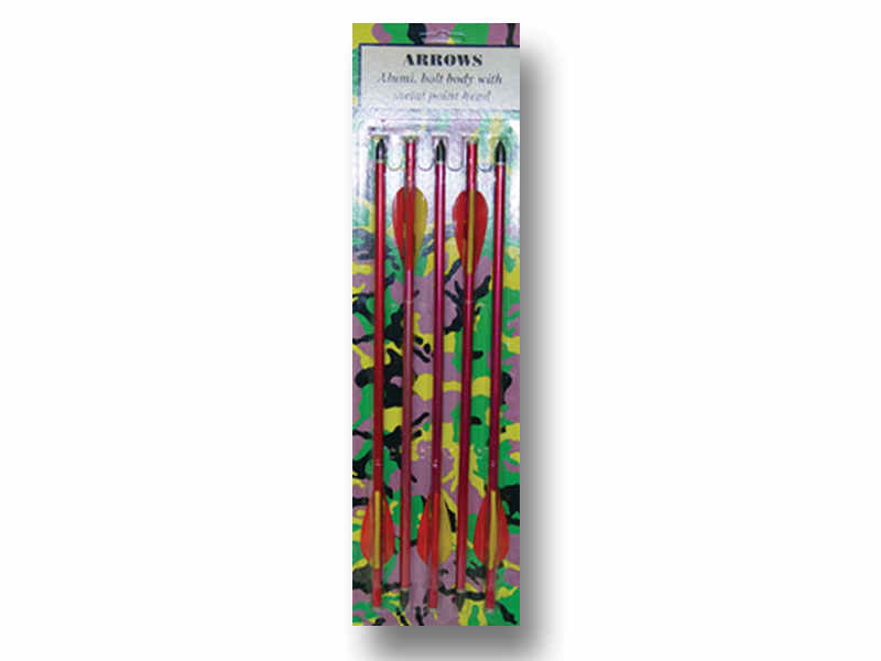 5 Pcs 17" Aluminum Metal Bolts Arrows For 150 & 180 lb Crossbow - TOPHATTER'S ARMORY DEALS