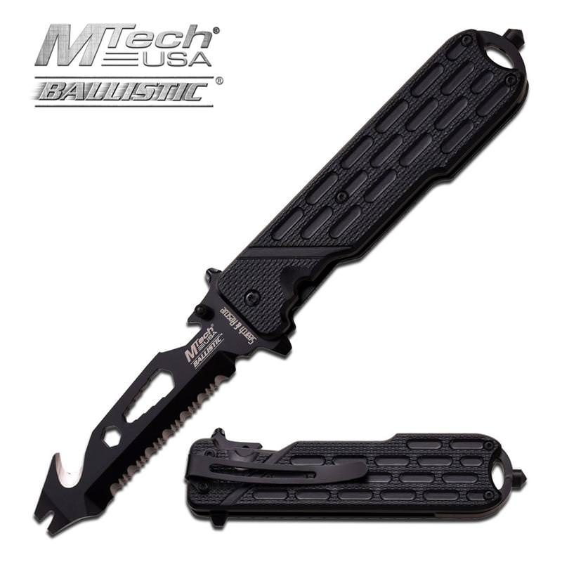 Mtech Bottle Opener Multi Tool Tactical Spring-Assist Folding Pocket Knife