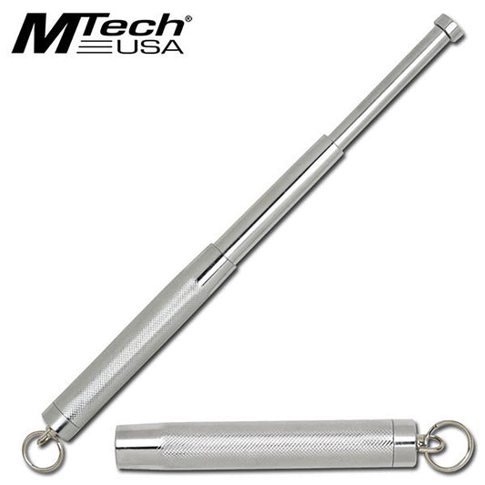 Mtech 12 Inch Expandable Key Ring Steel Self Defense Baton