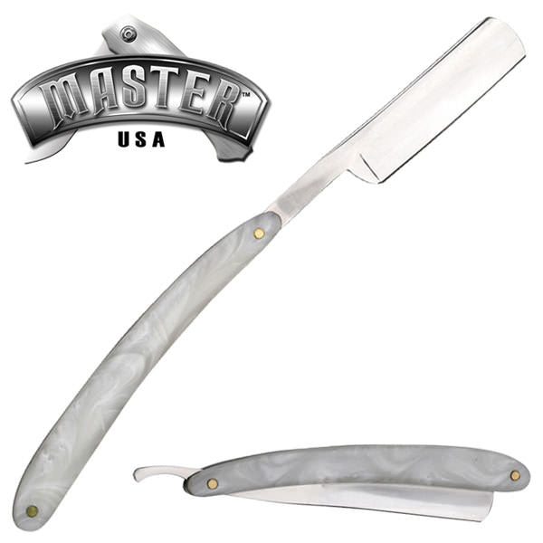 Barber Straight Razor Knife Pearl-Style Handle