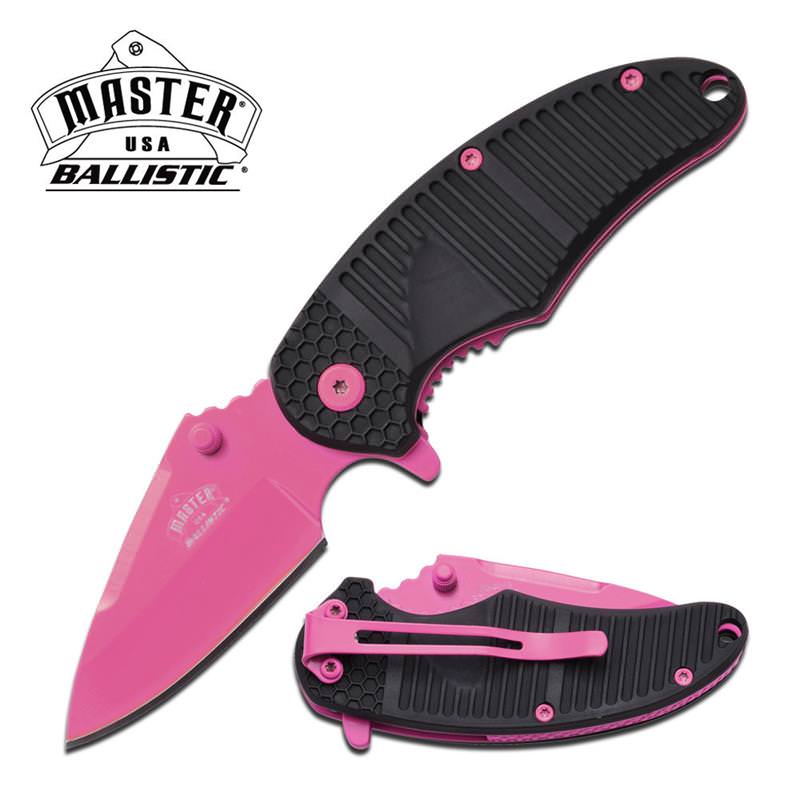 USA Ballistic 2.5" Pink Blade Assisted Open Pocket Knife