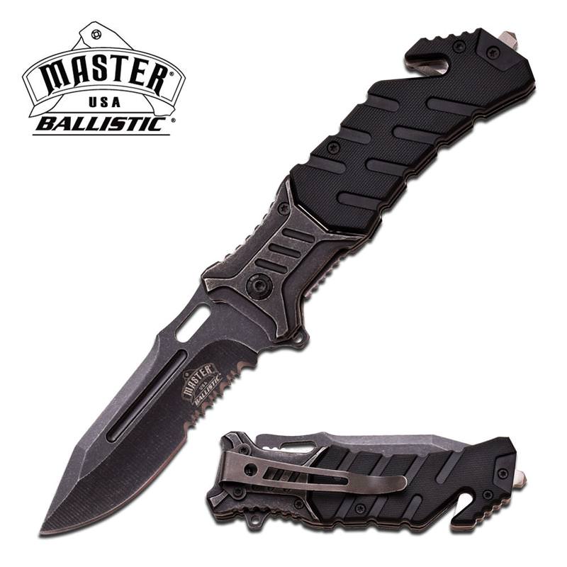 Ballistic USA Rescue Folder Spring Assisted Pocket Knife