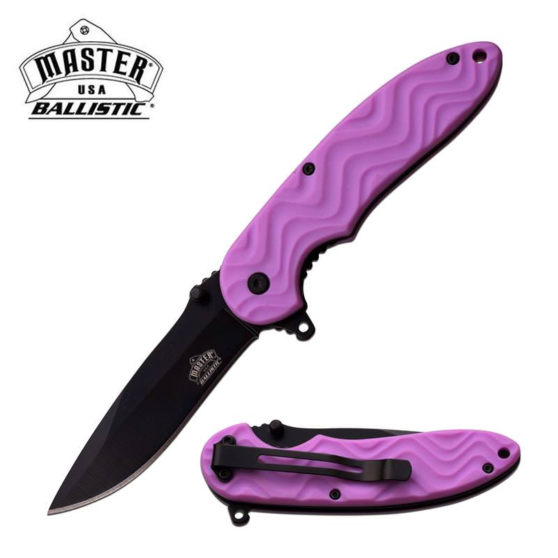 Master USA 4.5 Inch Pink Spring Assisted Opening Knife - TOPHATTER'S ARMORY DEALS