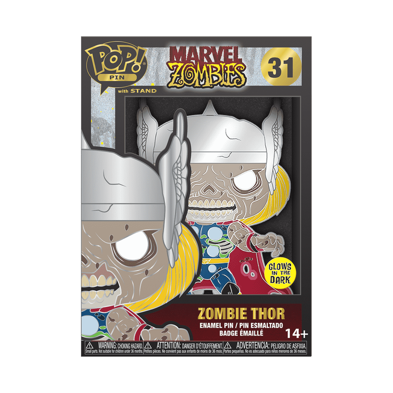 Marvel Zombies – Zombie Thor Glow-in-the-Dark Pop! Enamel Pin