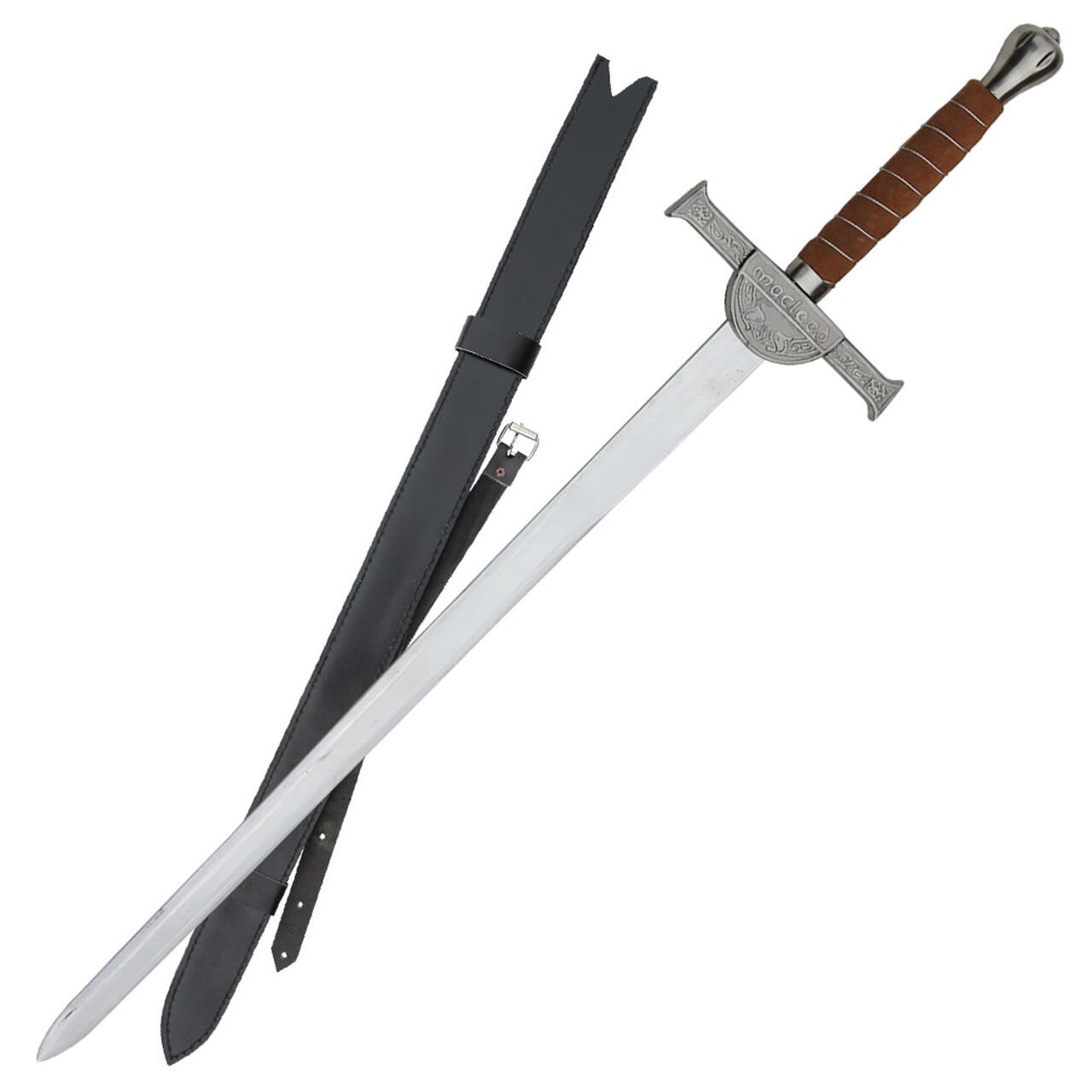 Highlander Macleod Scottish Sword Ornate Broadsword Claymore