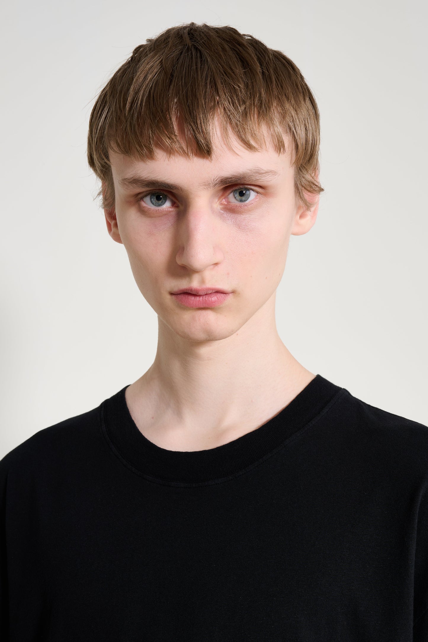 Margaret Howell MHL Simple T-shirt Cotton Linen Jersey Black