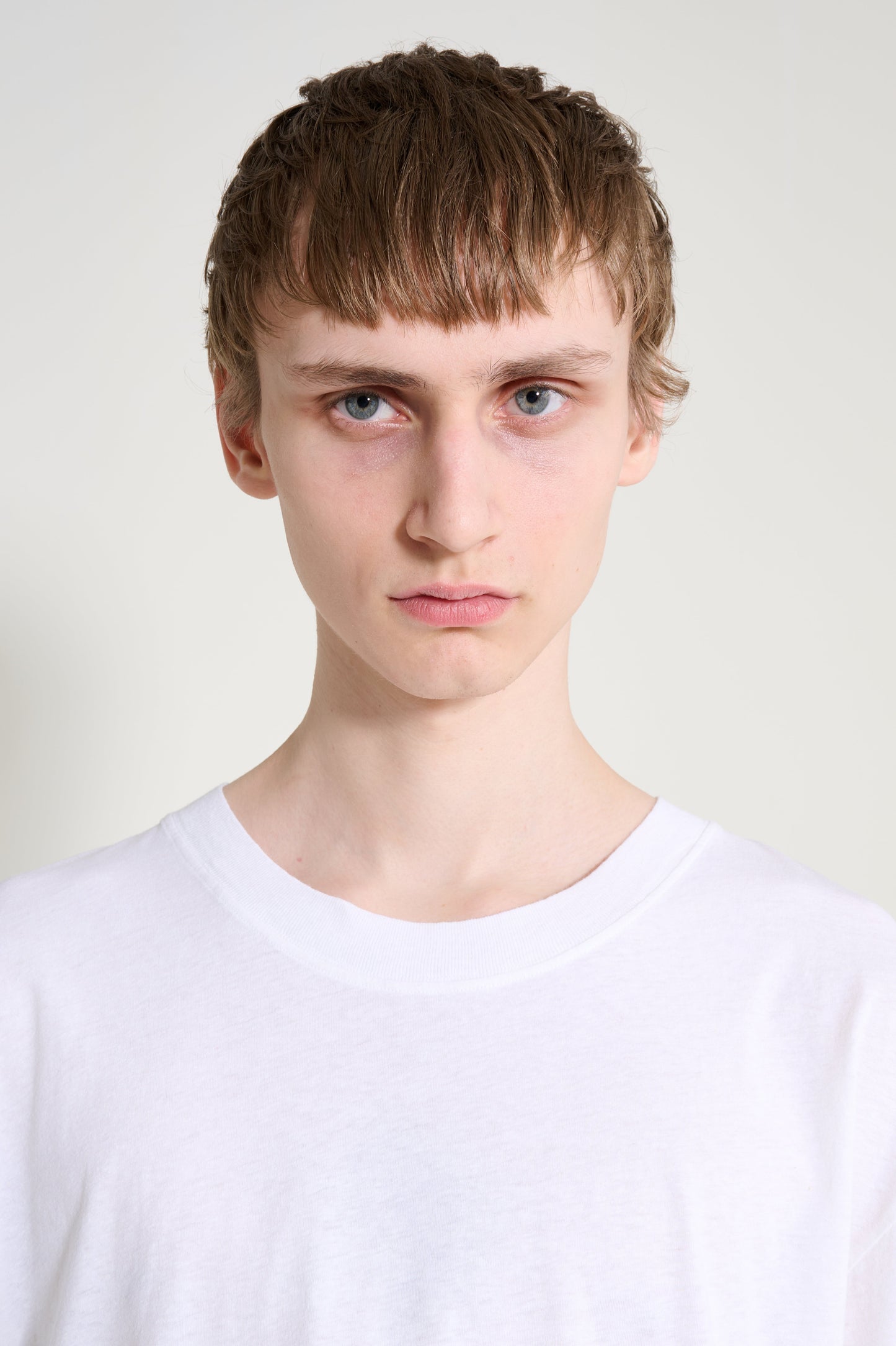 Margaret Howell MHL Simple T-shirt Cotton Linen Jersey White