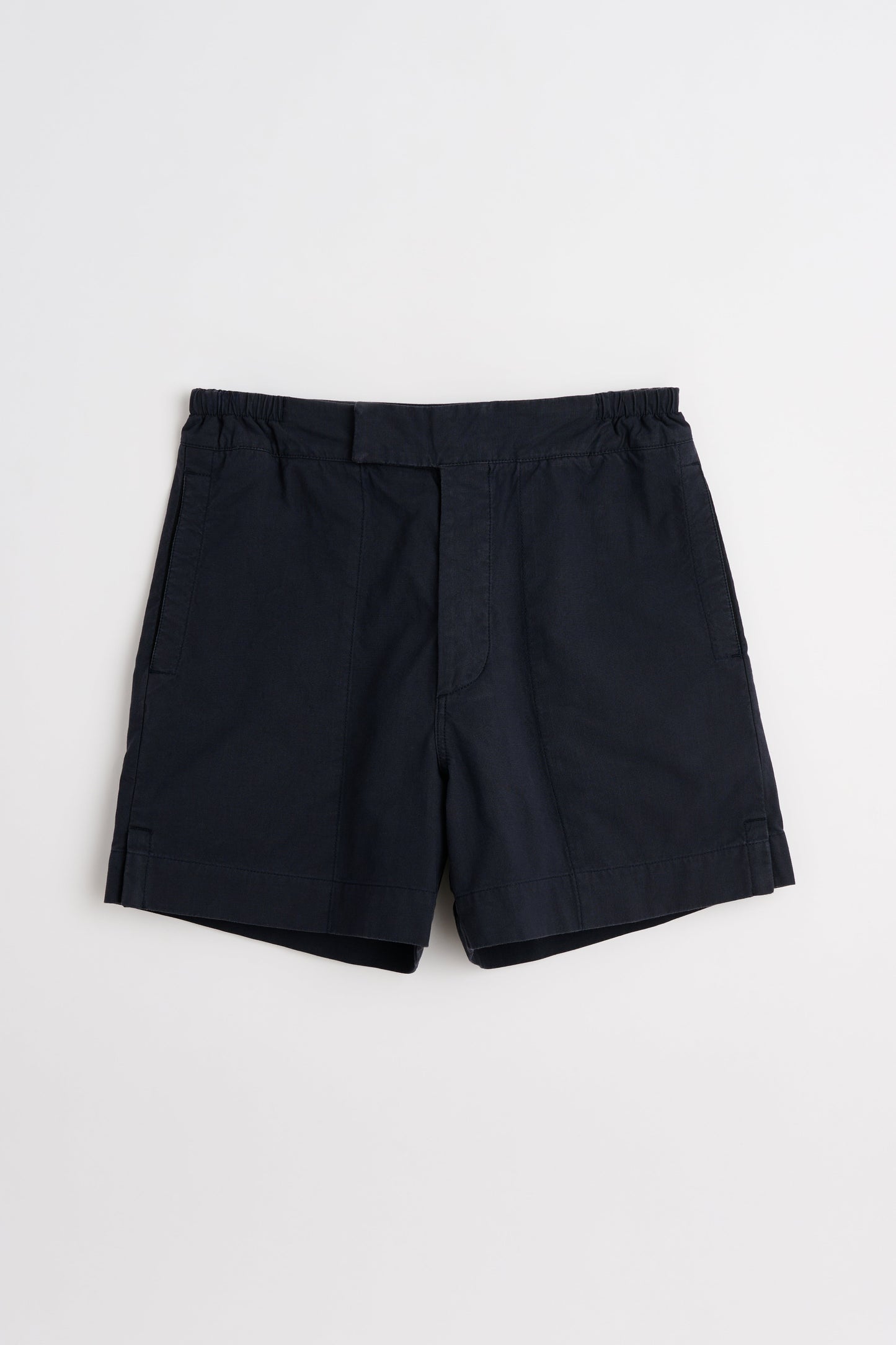 Margaret Howell MHL Gym Shorts Washed Cotton Ripstop Ink