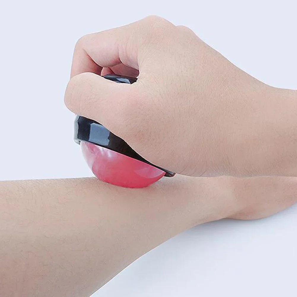 Manual Massage Roller Ball Full Body Therapy Tool Pink