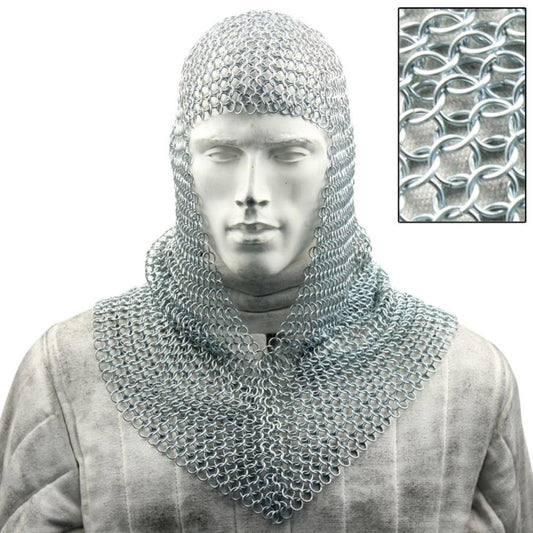 Battle Ready Medieval Chainmail Hood Coif Armor
