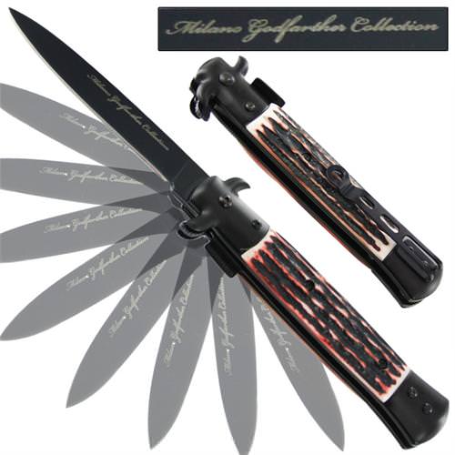 Milano Godfather Spring Assisted Stag Knife