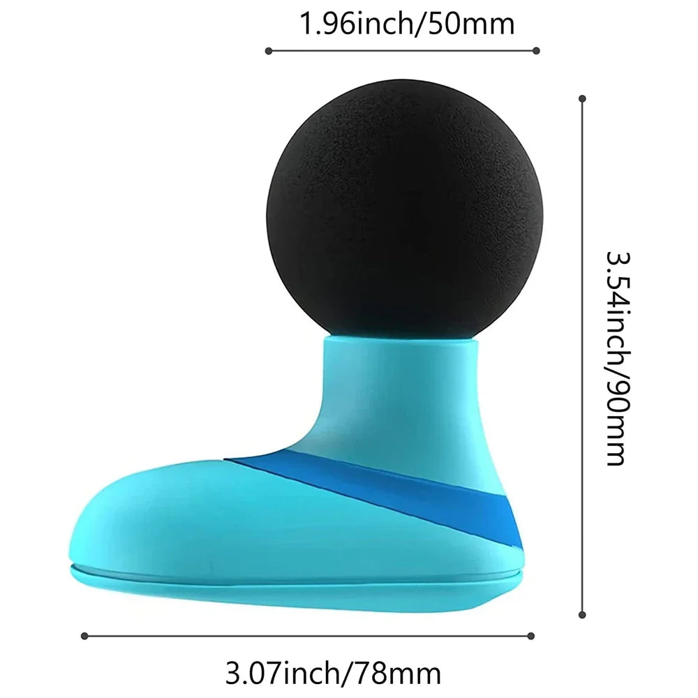 Mini Electric Handheld Massager 6-Speed Deep Tissue Therapy Blue