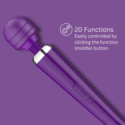 Loving Joy Rechargeable Magic Wand – 20 Mode USB Rechargeable Vibrator