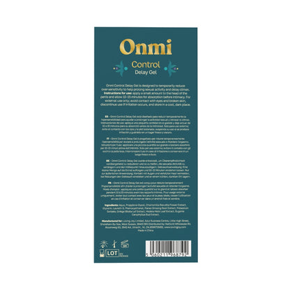 Onmi Control Delay Gel – Water-Based Sensitivity Reducer 30ml Gel