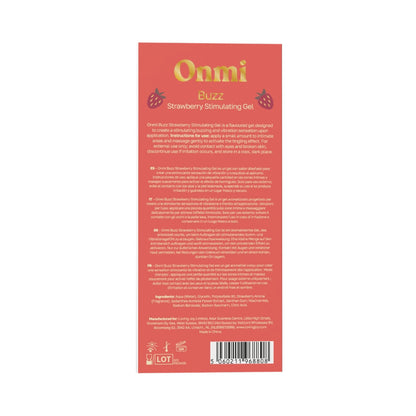 Onmi Buzz Strawberry Liquid Vibrator – Warming 30ml Gel Vibrator