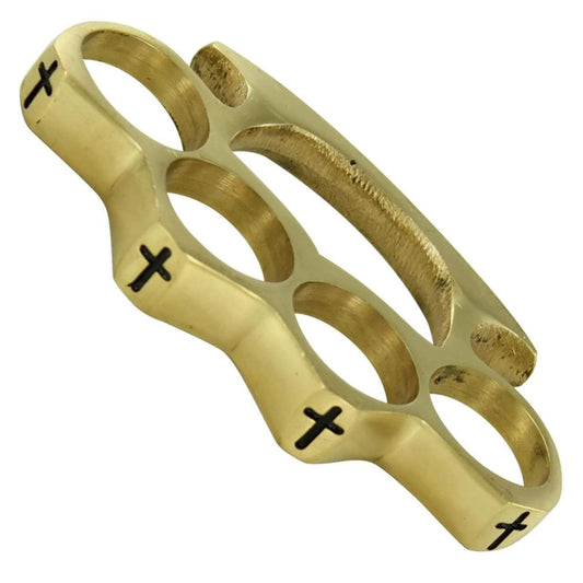 Blessed Evil Heart Pure Brass Knuckle Paper Weight