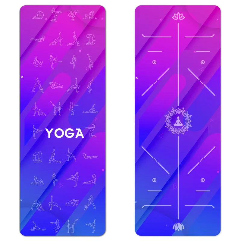 Natural Rubber Yoga Mat with Bag & Straps