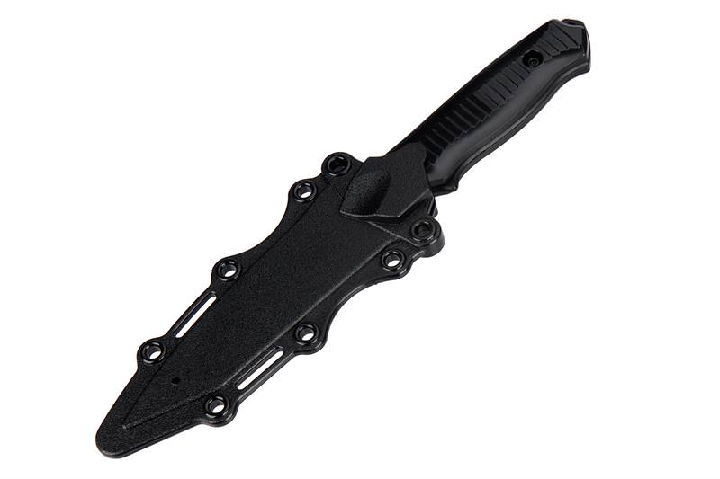 Rubber Bayonet Knife With ABS Plastic Sheath Cover BLACK