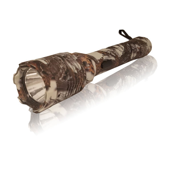 Special Force Tactical Metal Stun Gun Camo Rechargeable LED Flashlight