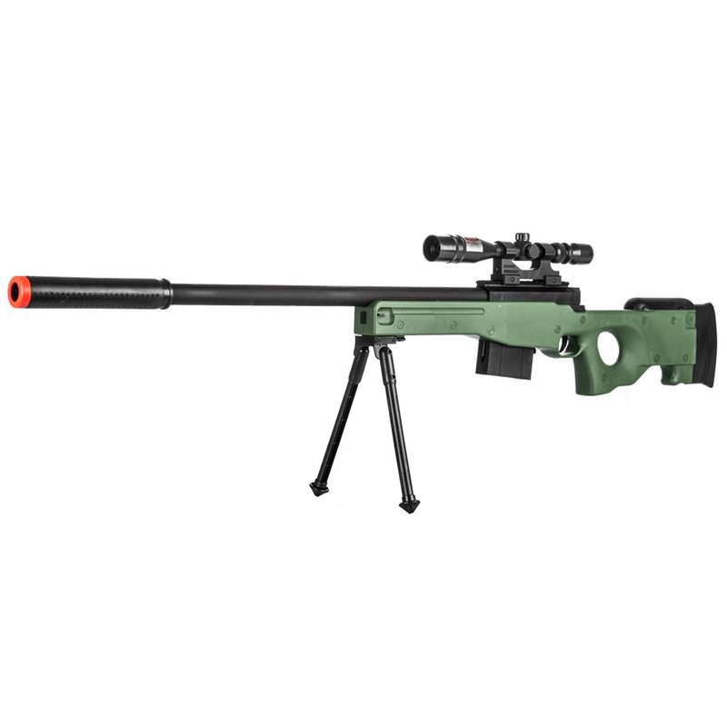 Airsoft Sniper Rifle L96 Gun MK13 MOD L96A1 Scope Bipod Bolt Action Tan - TOPHATTER'S ARMORY DEALS