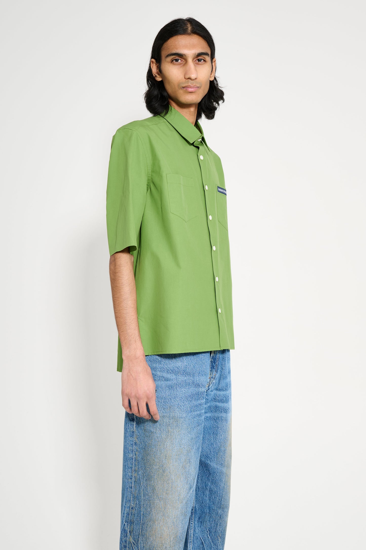 Namacheko Short Sleeve Guardia Shirt Grass Green