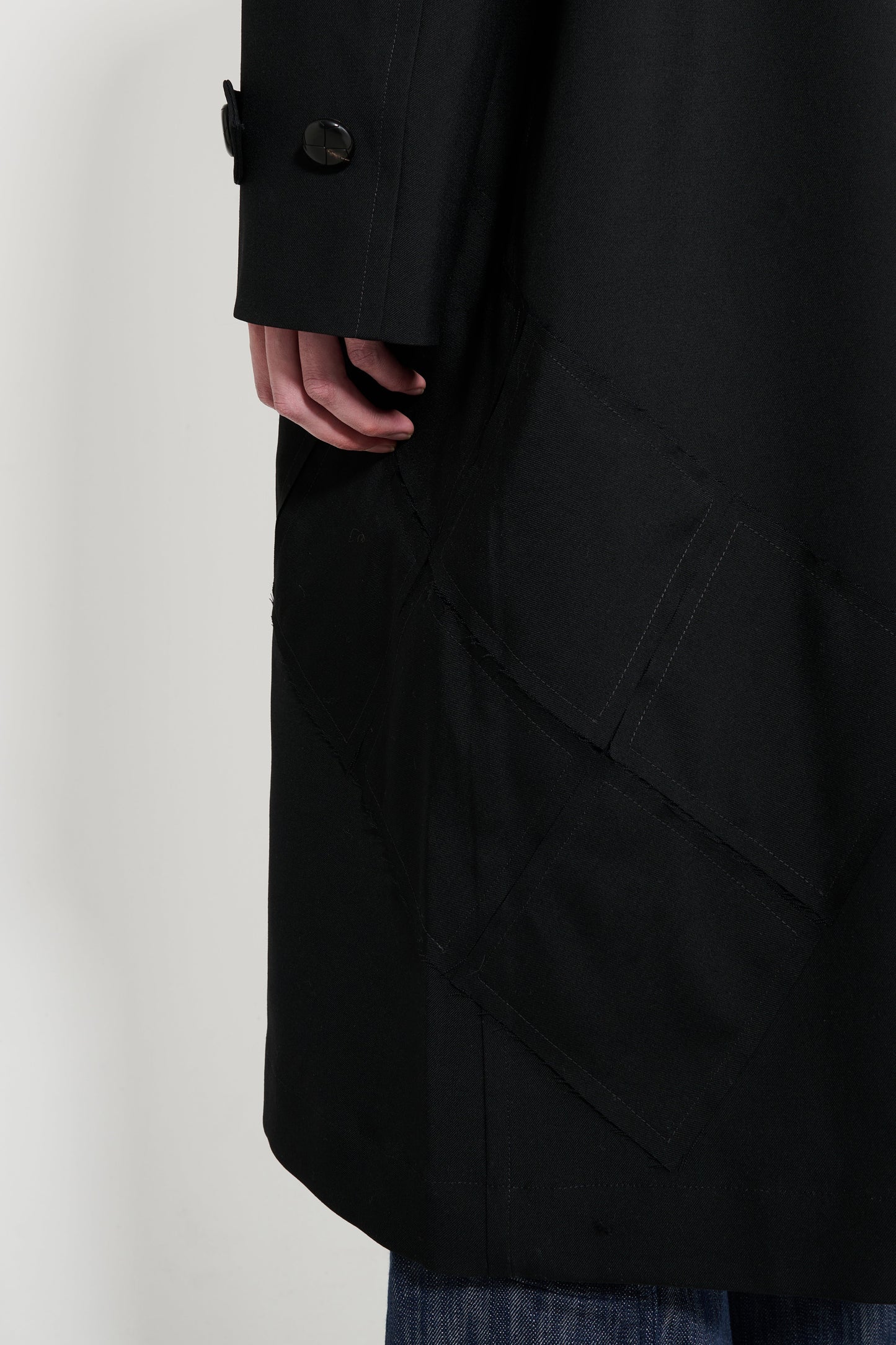 Namacheko Quilt Patchwork Coat Black