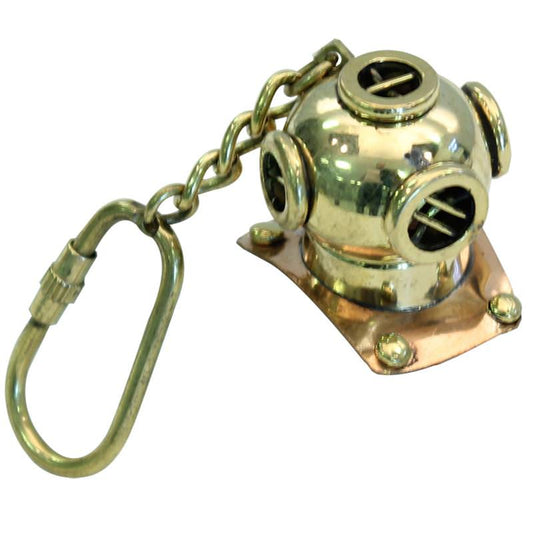Naval Mark V Deep Sea Diving Helmet Keychain Nautical Key Ring