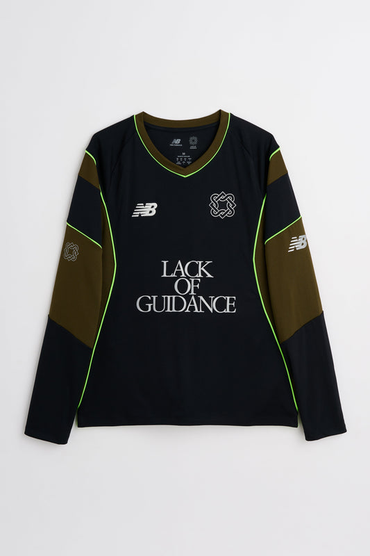 New Balance x Lack Of Guidance Long Sleeve Jersey Black / Military Green