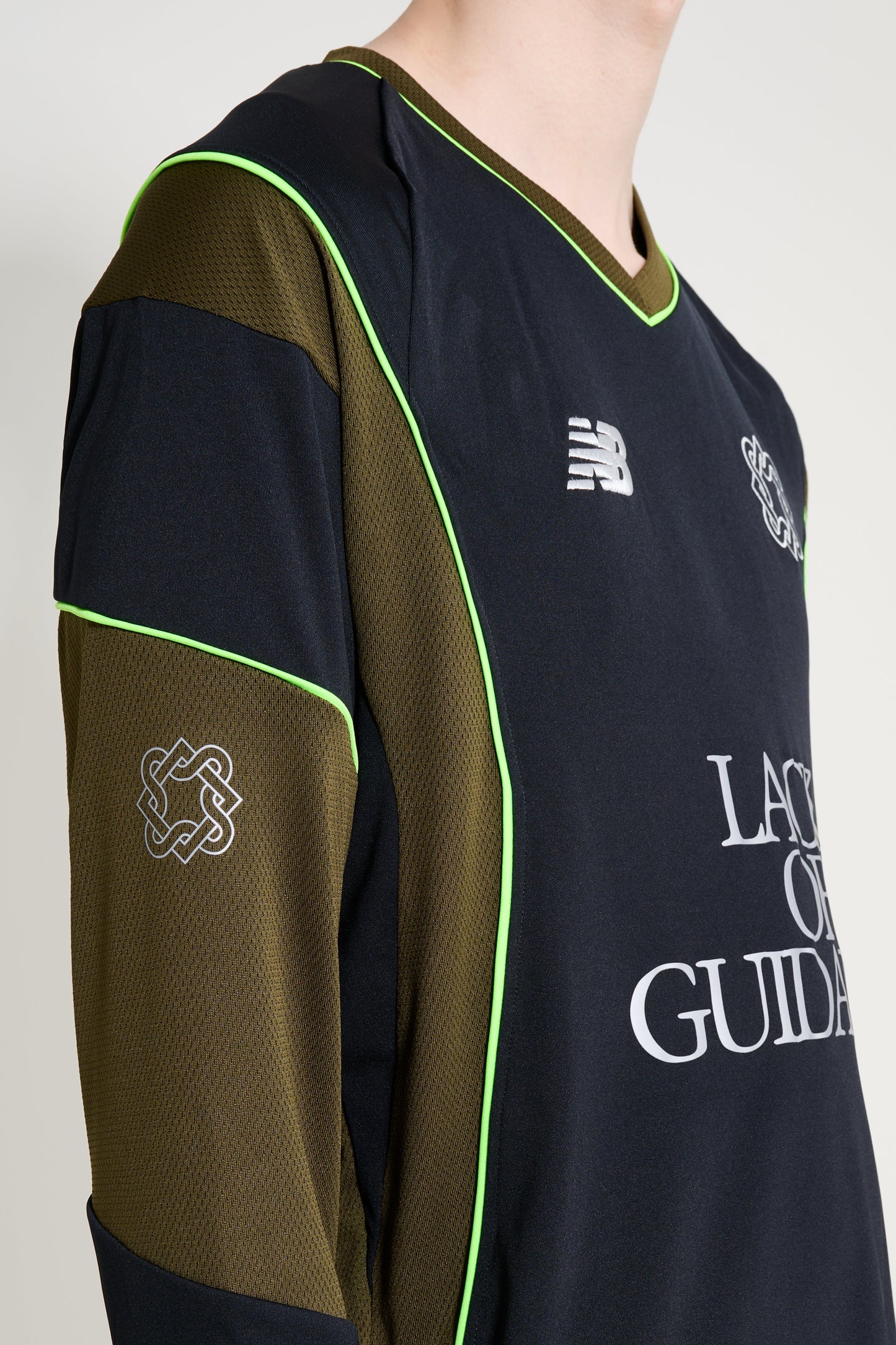 New Balance x Lack Of Guidance Long Sleeve Jersey Black / Military Green