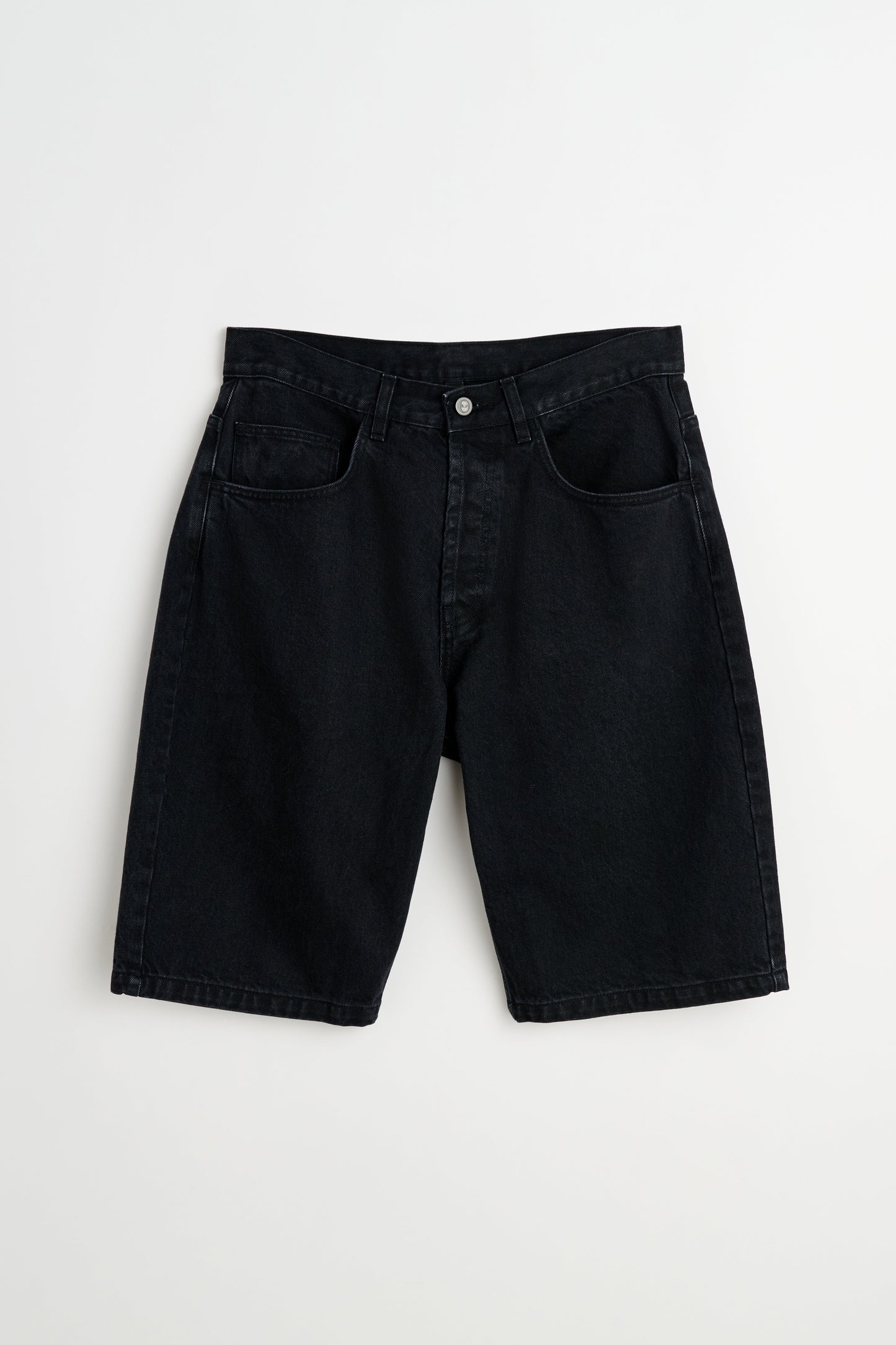 No Problemo Denim Bagi Shorts Black