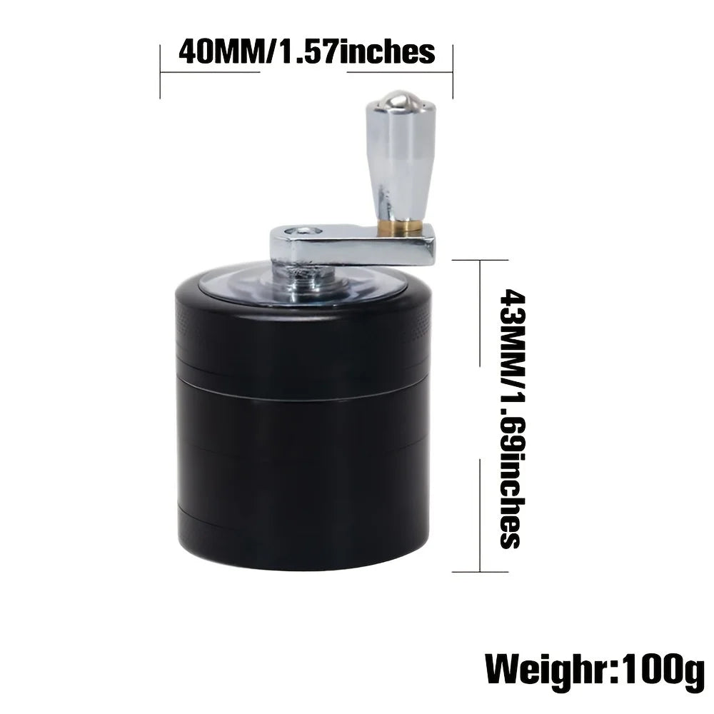 Stainless Steel Nut & Spice Grinder – Manual Crusher