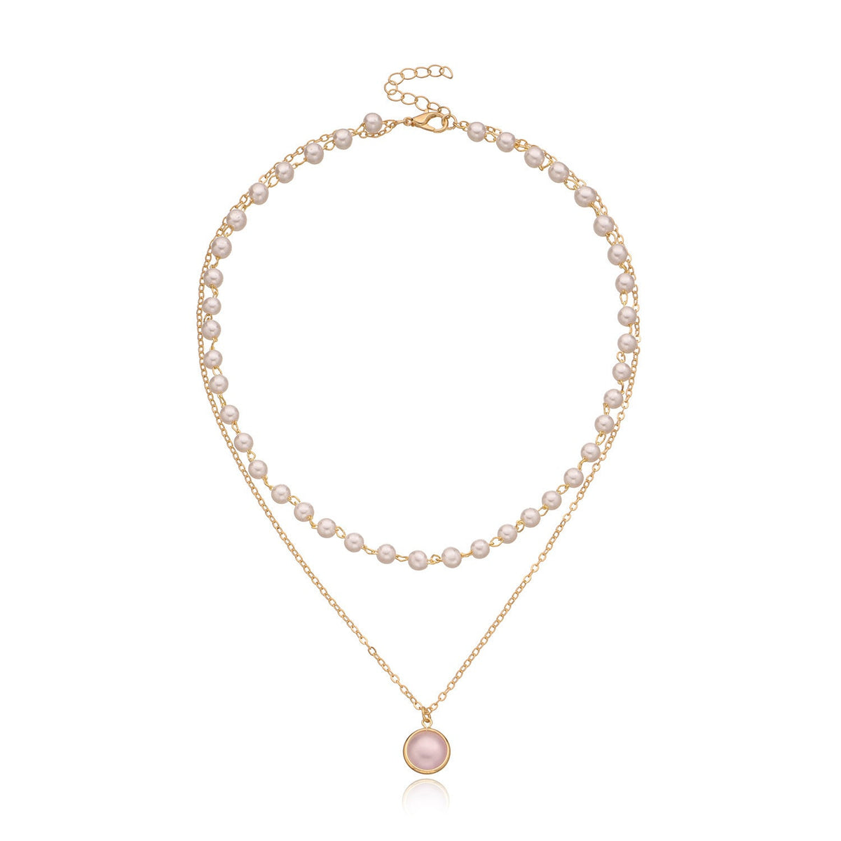 Chain Pearl Choker Necklace