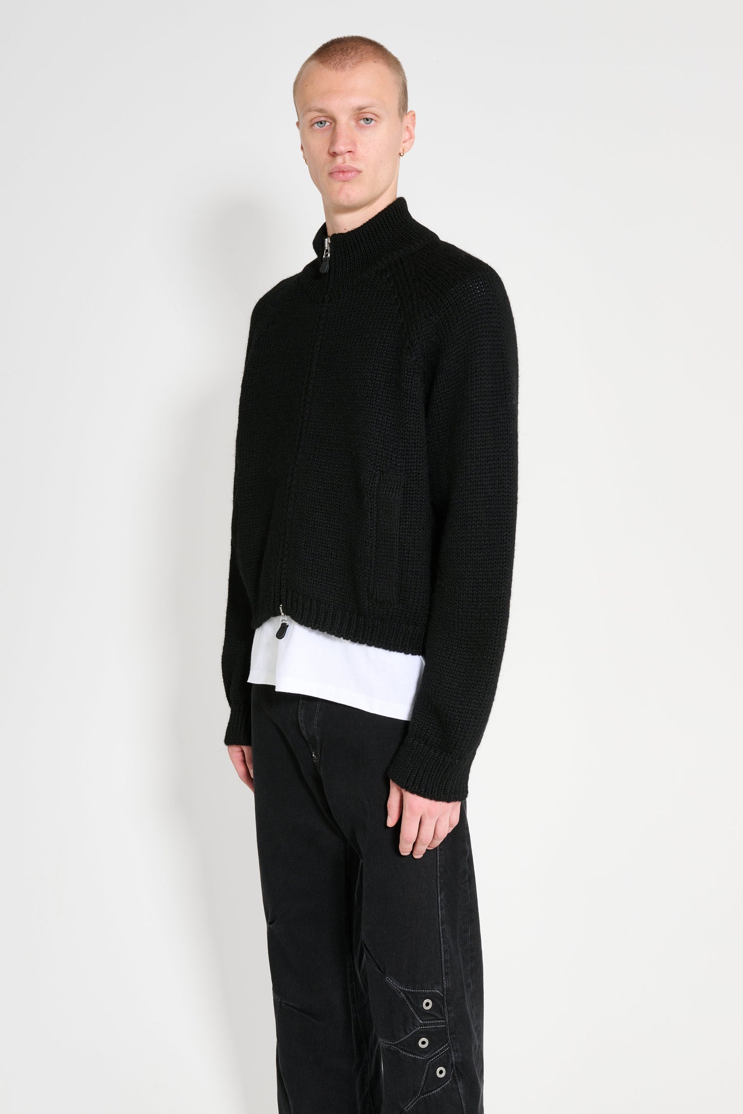 Our Legacy Ultra Zip Funnel Jet Black Isles Wool